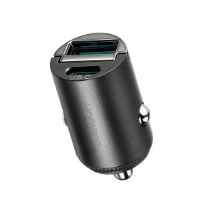 Ładowarka Joyroom Joyroom JR-CCN18 65W A+C Pull-Ring Style Mini Car Charger Black 5