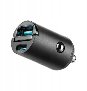 Ładowarka Joyroom Joyroom JR-CCN18 65W A+C Pull-Ring Style Mini Car Charger Black 8