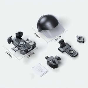 Joyroom Joyroom JR-ZS526 Sunshade Cycling Phone Mount (Helmet Version) Black 4