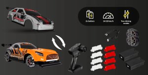 Overmax Samochód Overmax X-Tireburner Do Driftu Zdalnie Sterowany 1:16 20 Km/H 5