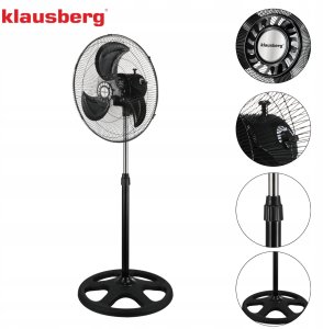 Termowentylator Klausberg WENTYLATOR WIATRAK PODŁOGOWY BIURKOWY ŚCIENNY 3w1 KLAUSBERG KB-9042 6