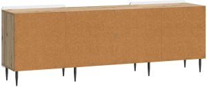 vidaXL vidaXL Szafka pod telewizor Dąb artisan 150 x 31 x 52 cm 6