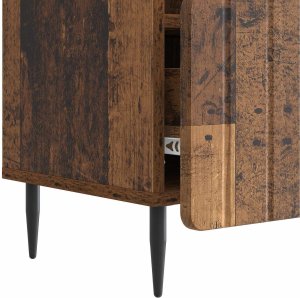 vidaXL vidaXL Szafka pod telewizor z szufladą Stare drewno 102 x 34,5 x 50 cm 7