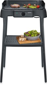 Severin SEVERIN PG 8596 Grill elektryczny BBQ ze stojakiem 2000W płyta aluminiowa 2