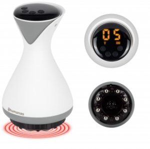 AD Accessories Masażer antycellulitowy z funkcją bańki chińskiej Humanas DermaSmooth Revive EMS - biały 15
