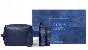Guess SET GUESS Seductive Homme Blue For Men EDT spray 100ml + Deo Spray 180ml + Shower Gel 100ml + kosmetyczka 2