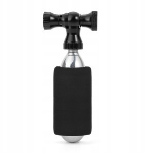 RockBros Pompka CO₂ Rockbros głowica zawór ze stopu aluminium bez naboju kompatybilna z Presta/Schrader - czarna 2