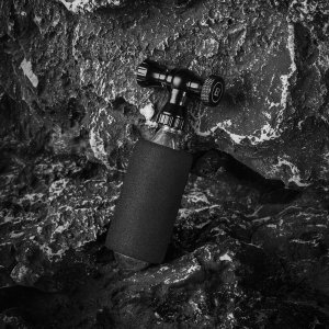 RockBros Pompka CO₂ Rockbros głowica zawór ze stopu aluminium bez naboju kompatybilna z Presta/Schrader - czarna 9