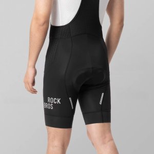 RockBros Spodenki rowerowe z szelkami Rockbros YDDK009 męskie krótkie z wkładką Rozmiar M - czarne 4
