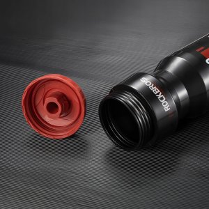 RockBros Bidon rowerowy Rockbros 750 ml - przezroczysto-czarny z czerwonym ustnikiem 7