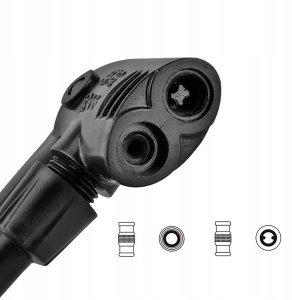 RockBros Pompka podłogowa Rockbros GP6532B z manometrem - czarno-pomarańczowa 3