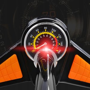 RockBros Pompka podłogowa Rockbros GP6532B z manometrem - czarno-pomarańczowa 5