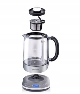 Czajnik Alpina Czajnik z zaparzaczem do herbaty ALPINA 1,7l 2200w Srebrny 4