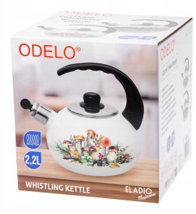 CZAJNIK NIEELEKTRYCZNY OD 3024 EMALIA 2.2 L GRZYBY 5