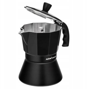 Kawiarka Altom Kawiarka aluminiowa zaparzacz do kawy czarny na 3 filiżanki 150ml 2