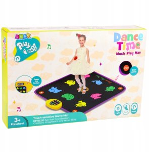 LeanToys Mata Taneczna Muzyczna Zwierzęta 5 Trybów 3 Poziomy Trudności Światła 3