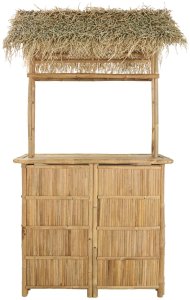 Garden4You Stół barowy na zewnątrz Naturalny 115 x 95 x 215 cm Bambus 3