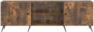 vidaXL vidaXL Szafka pod telewizor Dąb wędzony 150 x 31 x 50 cm 4