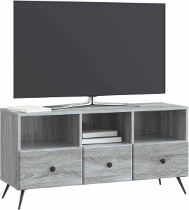 vidaXL vidaXL Szafka pod telewizor z szufladą Szary Sonoma 102 x 34,5 x 50 cm 2