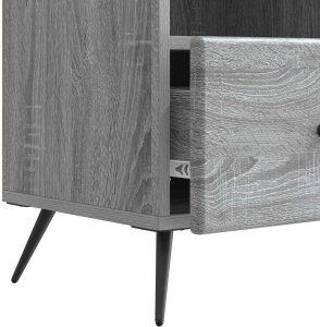 vidaXL vidaXL Szafka pod telewizor z szufladą Szary Sonoma 102 x 34,5 x 50 cm 7