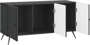 vidaXL vidaXL Szafka pod telewizor Czarny 99 x 34,5 x 50 cm 3