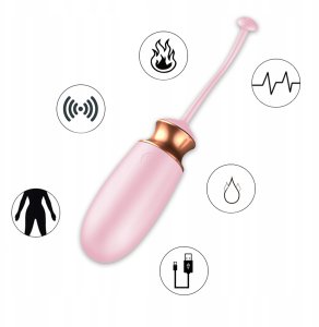 Masażer Nokia Foxshow Jajko wibrujące z funkcją grzania pink 9