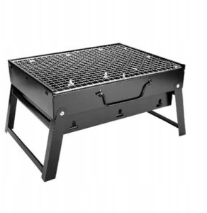 Grill węglowy turystyczny ogrodowy WALIZKA przenośny składany BBQ 4