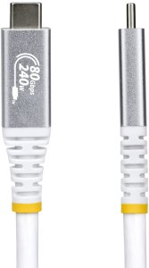 Kabel USB StarTech .com - USB-Kabel - USB-C (M) do USB-C (M) - USB4 / Thunderbolt / DisplayPort 2.1 - 151.33 cm - 4K120Hz wsparcie, 8K60Hz wsparcie, rozszerzony zakres mocy (EPR), wsparcie dla Power Delivery 3.1 - biały 3