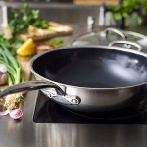 Patelnia Greenpan GreenPan Premiere  Wok 30 cm Stainless Steel 4