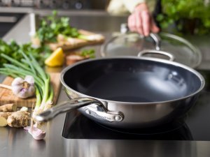 Patelnia Greenpan GreenPan Premiere  Wok 30 cm Stainless Steel 5