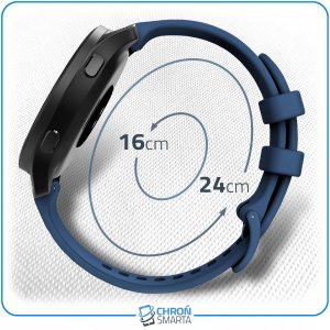 ChronSmarta Pasek ChronSmarta do smartwatch'a Garmin Forerunner 255S 265S Venu 2S 3S Vivomove (Czarny) 4