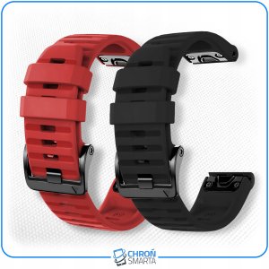 ChronSmarta Zestaw: 2x pasek ChronSmarta do smartwatch'a Garmin Fenix 5 6 7 8 Plus Solar AMOLED 47mm QuickFit 2