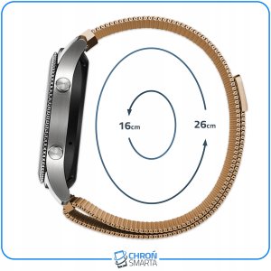 ChronSmarta Pasek ChronSmarta do zegarka Garmin Vivoactive 3 5 Music GPS Vivomove HR Style Luxe Move (Srebrny) 5
