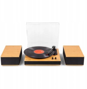 Gramofon Audizio Gramofon z głośnikami i BT Tupelo jasne drewno Audizio one size 2