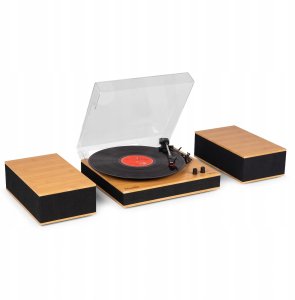 Gramofon Audizio Gramofon z głośnikami i BT Tupelo jasne drewno Audizio one size 3