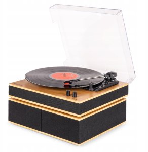 Gramofon Audizio Gramofon z głośnikami i BT Tupelo jasne drewno Audizio one size 8