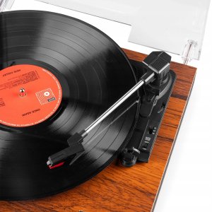 Gramofon Audizio Gramofon z głośnikami i BT Tupelo ciemne drewno Audizio one size 12