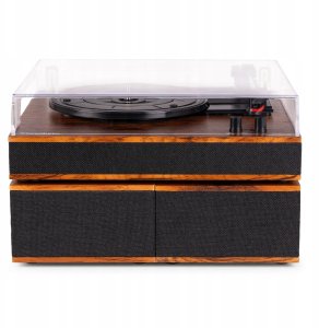 Gramofon Audizio Gramofon z głośnikami i BT Tupelo ciemne drewno Audizio one size 6