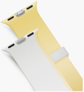 Uniq Pasek UNIQ Revix IV Premium do Apple Watch 42/41/40mm Edition Reversible Magnetic biały-żółty 3
