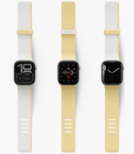 Uniq Pasek UNIQ Revix IV Premium do Apple Watch 42/41/40mm Edition Reversible Magnetic biały-żółty 4