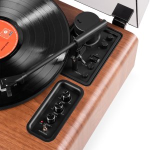 Gramofon Audizio Gramofon HIFI BT Laredo brązowy Audizio one size 14