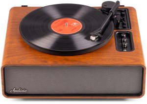 Gramofon Audizio Gramofon HIFI BT Laredo ciemnobrązowy Audizio one size 13