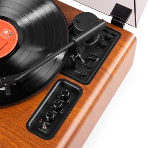 Gramofon Audizio Gramofon HIFI BT Laredo ciemnobrązowy Audizio one size 19