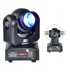 Lampa studyjna LIGHT4ME LIGHT4ME TWIN BEAM 210 mini głowica ruchoma LED dw 7