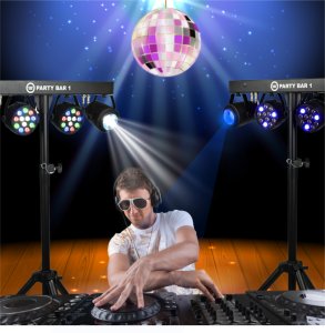 Lampa studyjna LIGHT4ME Multiefekt świetlny PARTY BAR 1 par kwiatek 2