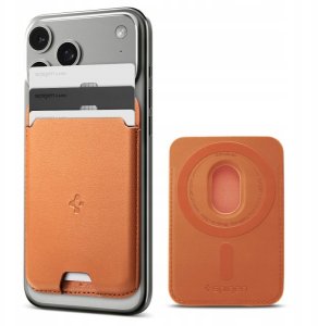 Spigen Magnetyczny portfel Spigen Valentinus    MagSafe pomarańczowy 2