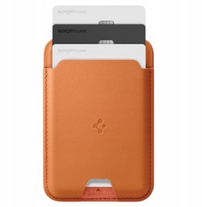 Spigen Magnetyczny portfel Spigen Valentinus    MagSafe pomarańczowy 4