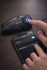 Farrot interkom motocyklowy buletooth 5.3 anc 100 km/h do 2 osób 500 m radio fm do kasku 11