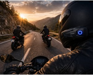 Farrot interkom motocyklowy buletooth 5.3 anc 100 km/h do 2 osób 500 m radio fm do kasku 16