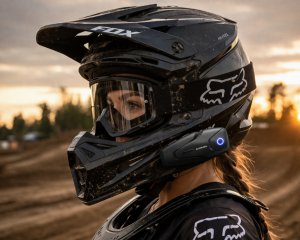 Farrot interkom motocyklowy buletooth 5.3 anc 100 km/h do 2 osób 500 m radio fm do kasku 6